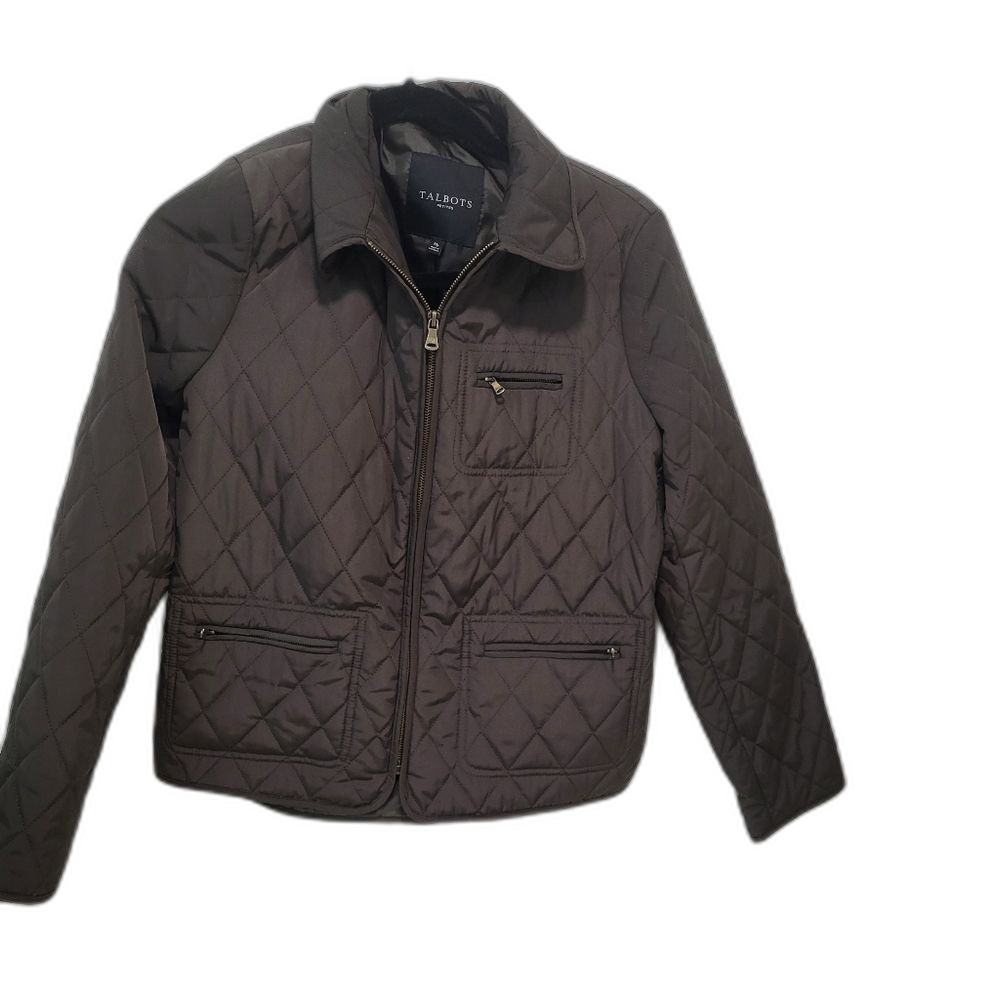 Talbots Quilted Brown Jacket